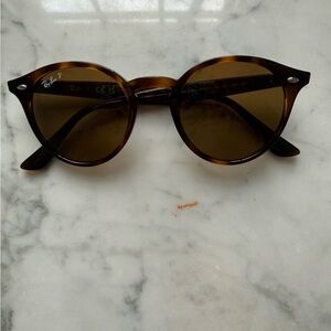 Ray-Ban Brown Round Sunglasses